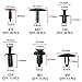 Auto Body Retainer Clips Door Trim Panel Clip Plastic Fasteners Push Rivets Set 17 Kinds Most Popular Sizes 730PCS Bumper Fender Clips With 1 Fastener Remover For BMW Toyota VW Subaru And Volvo