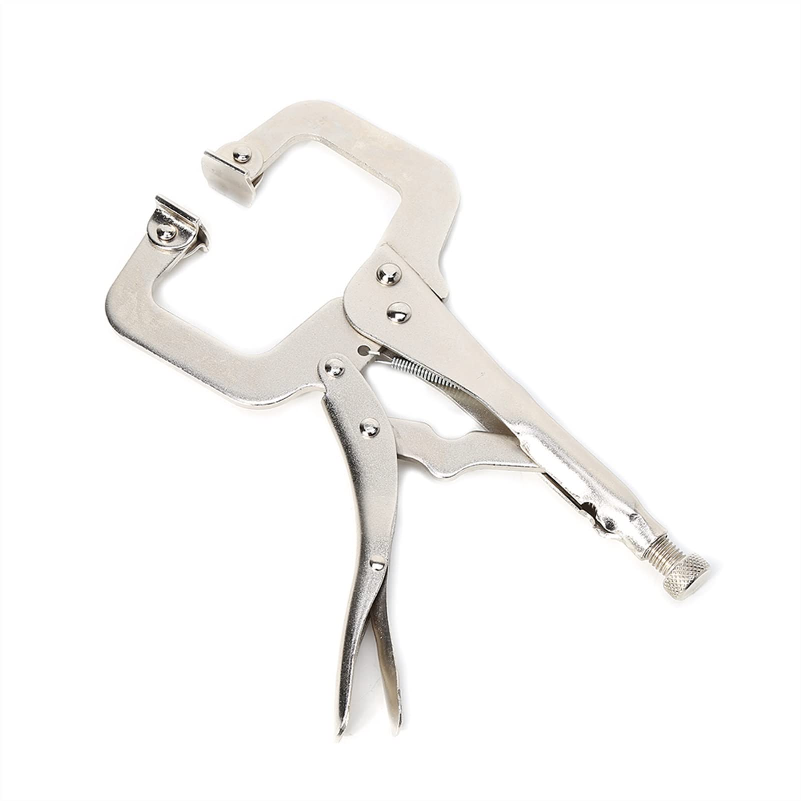 Supporto per saldatura 6 "C Morsetto Morsa Grip Saldatura Bloccaggio Pinze Rapide Rotondo Legno Locator Clip Supporto per elettrodi