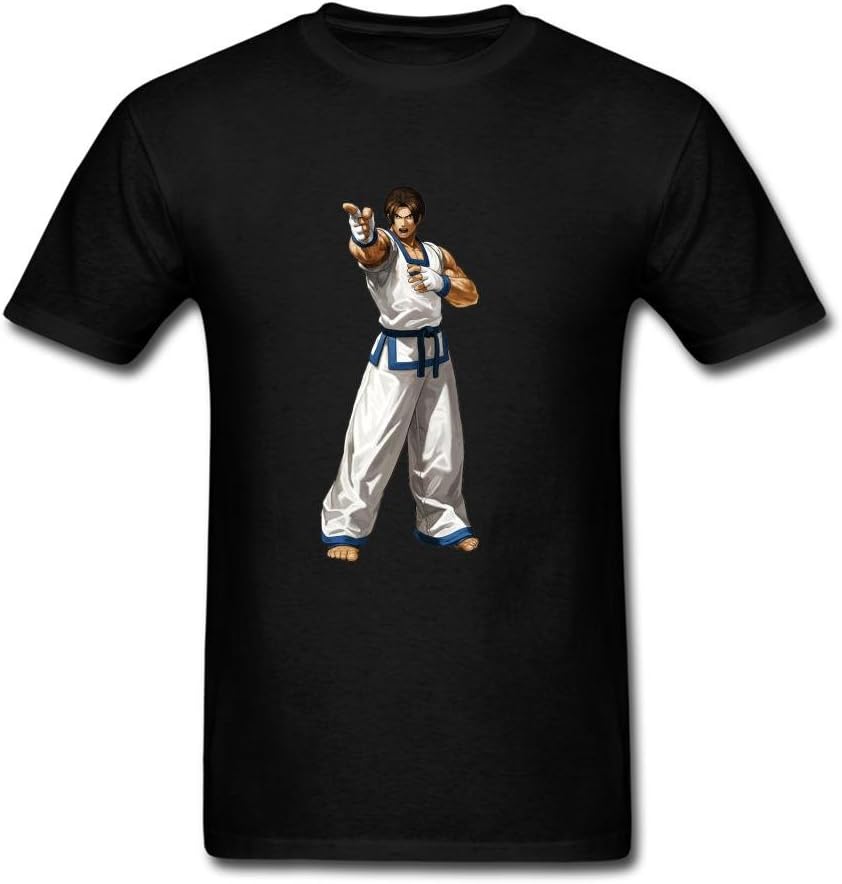 Men's King Of Fighters KOF Kim Kaphwan T-shirt Size XL Black