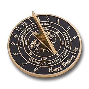 Unique Wedding Gift Idea for A Special Couple. A Sunny Days Sundial Makes A Great Marriage Present for The Bride and…