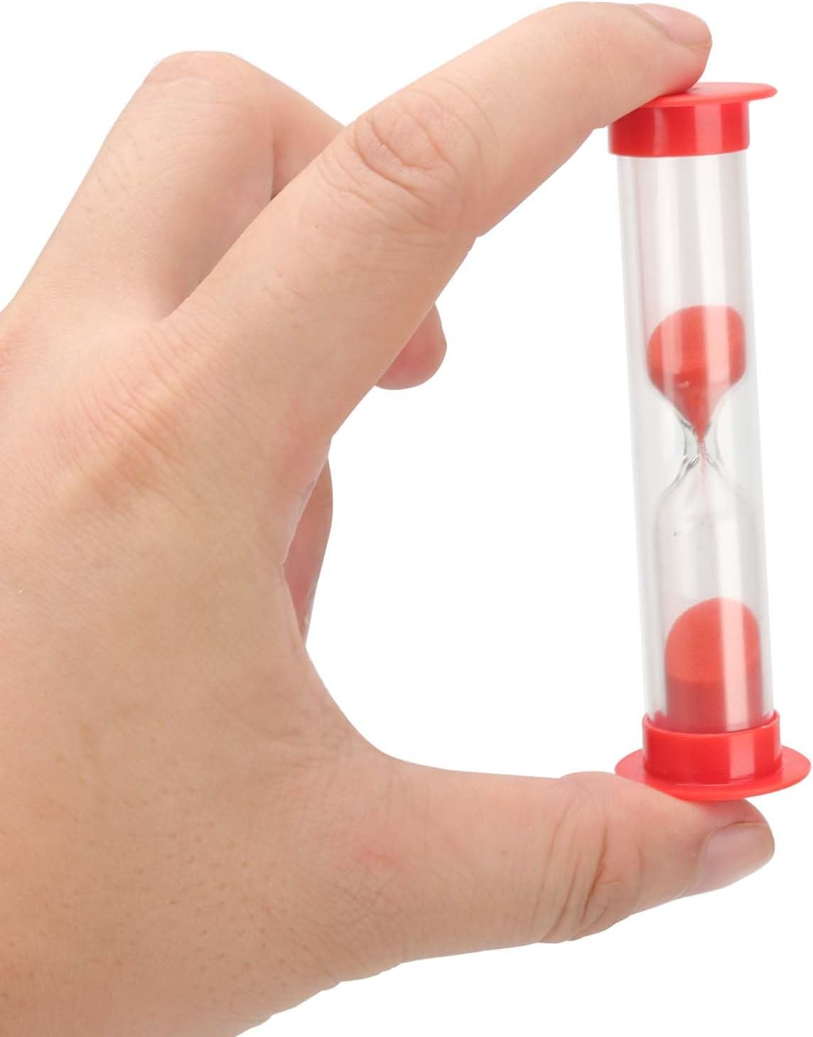 JAPCHET 100 Packs 1 Minute Sand Timer, Hourglass Sandglass Clock, Countdown Bulk Set Timers for Classroom School Prize Party Favors, 5 Colors