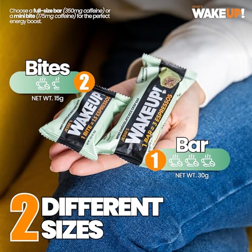 Image of WAKE UP! Mint Chocolate Caffeinated Bars, 3 Espressos, 2 Pack (12 Bars)