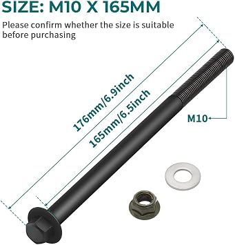 Motoparty Rear Lower Control A-Arm Bolt Kit Replace 7519042