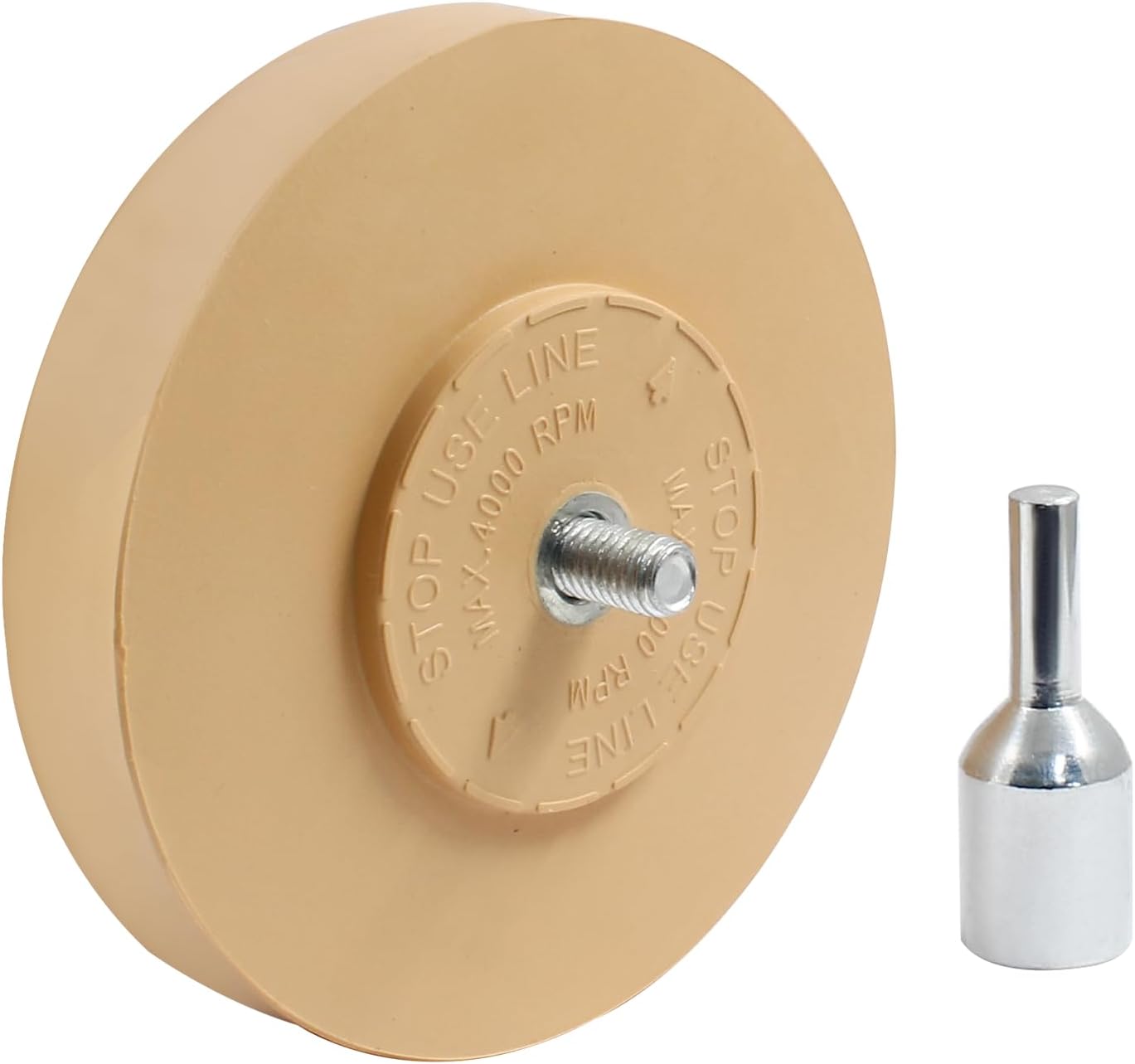 Decal Remover Eraser Wheel, Rubber Eraser Wheel Tool Kit for Cars, RV, Motorcycles Sticker Remover Tool, Diameter: 100mm, Solid