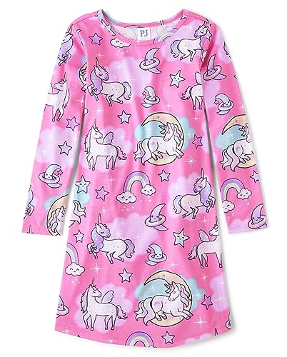 The Children's Place Girls' Single Long Sleeve Nightgowns