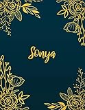  Sonya: Personalized Name Notebook/Journal Perfect Gift For Women & Girls 100 Pages A4