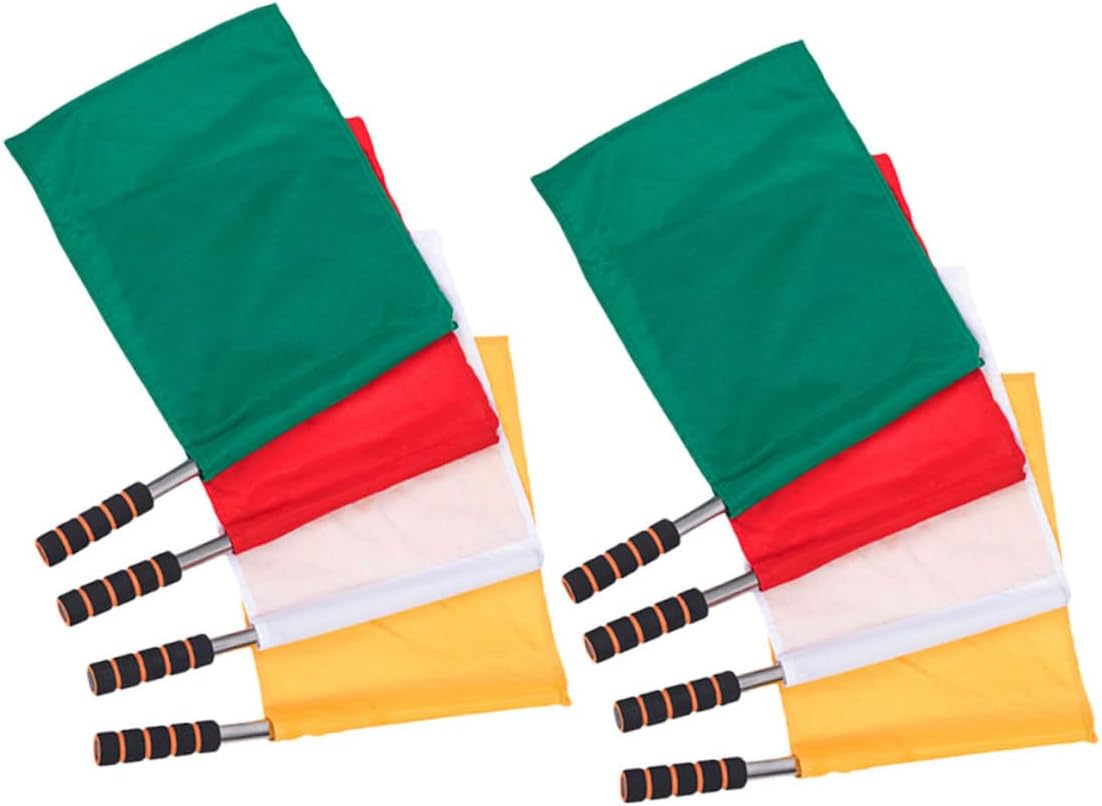 BESPORTBLE Flag Cheering Waving Flag for Racing Referee Hand Flags Competition Signal Flags Flag for Competition