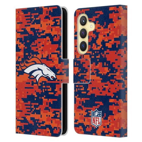 Head Case Designs Officiellt Licensierade NFL Digitalt kamouflage Denver Broncos Graphics Planboksfodral i Lader Kompatibelt med Samsung Galaxy S24 5G