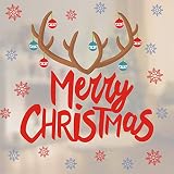 🎅 Pegatinas decorativas para ventanas navideñas Las varillas para ventanas se pueden unir a la superficie de artículos domésticos lisos como ventanas, espejos, azulejos, refrigeradores, paredes, armarios, etc.