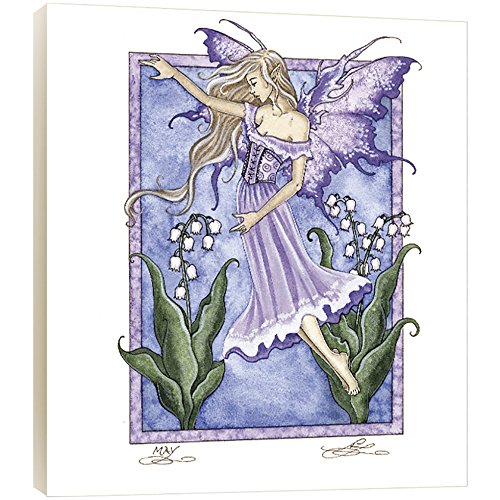 Tree-Free Greetings Lily of The Valley Fairy EcoArt Wall Plaque, 11.2 x 0.5 x 11.2 Inches (AP83573)
