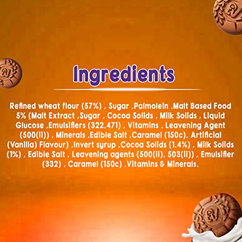 Image of Cadbury Bournvita Biscuits Pro Health Vitamins Chocolate, 47.9g