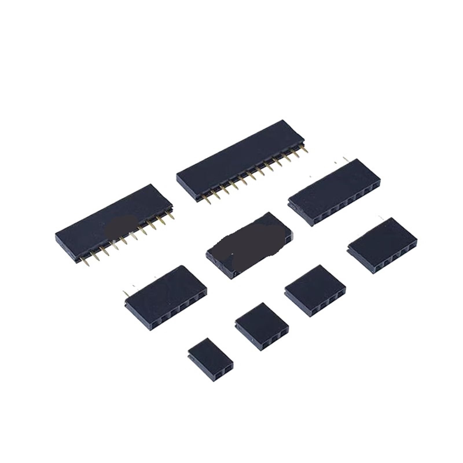 Connecteur femelle pas 2.54 mm barrette à une rangée de broches pas cher pour circuit imprimé DIY