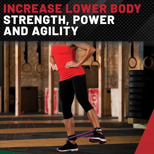 Lifeline Fitness Monster Walk Lower Body Resistance Bands with Ankle Cuffs - Durable Home Gym Equipment for Agility, Exercise, and Lower Body Strength – Multiple Resistance Levels Available 20 Pound - Thumbnail 5