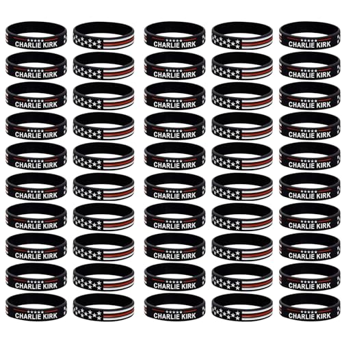 Charlie Kirk Merch Bracelet Patriot Pray Justice Shooting Assassination Freedom USA Bracelets for Men Women