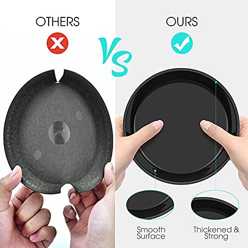 Dunpute 6 Pack Plant Saucer 4 6 8 10 12 14 16 18 20 Inch Plastic Plant Tray, Sturdy And Durable Flower Pot Container Accessories Plant Pot Saucers For Indoor And Outdoor (4 6 8 Inch, Black) #TOP2