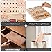 Wooden Pegboard for Finger Dexterity, Upgraded 36-Hole Wooden Hand Therapy Peg Board with Multifunctional Test Kit, Occupational Therapy Toys to Improve Fine Motor Skills and Hand-Eye Coordination