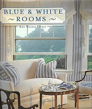 Hardcover Blue and White Rooms Book