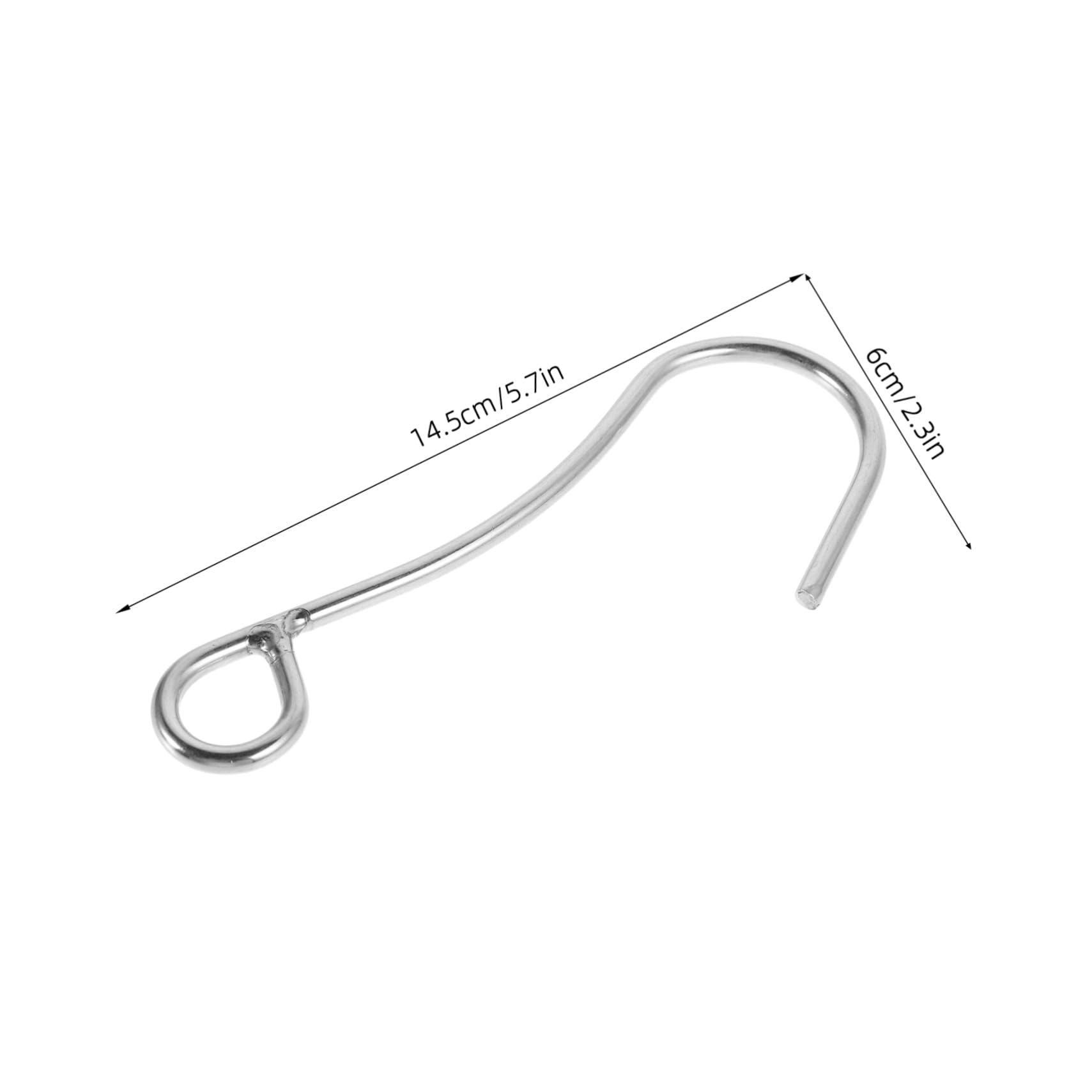 Hemoton 2Pcs Heavy Duty Stainless Steel Diving Hook Single Reef Hook for Underwater Safety Gear for Drift Diving Strong Currents Durable and Reliable Scuba Accessories