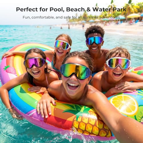 Aegend Pro Wide View Swim Goggles for Adult Youth, UV Protection No Leaking Clear Vision Goggles for Men Women - image 9