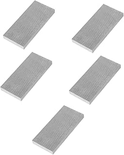 ULTECHNOVO Iron Flat Bar Solid Iron Flat Plate 5pcs Square Iron Block Square Tool Iron Flat Plate Square Metal Flat bar Metal Rod Box Solid Iron Square Bar