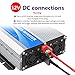 1600Watt Power Inverter Modified Wave DC 12volt to AC 120volt with Remote Control & LED Display and 2.4A USB Port for Trucks Boats RV & Emergency