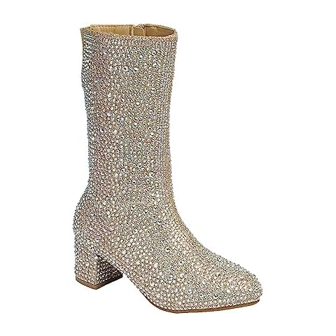 ABSOLEX Rhinestone Knee High Boot Cover