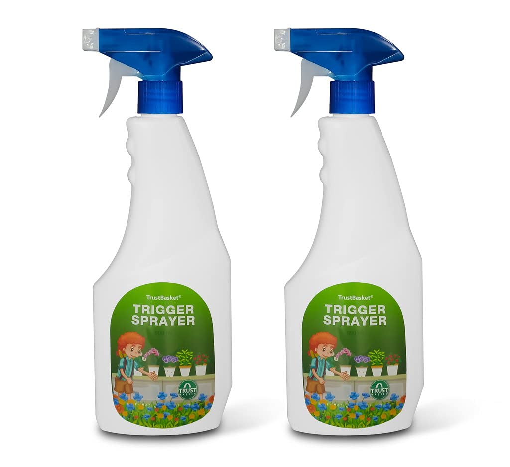 TrustBasket Trigger Water Sprayer Bottle for Plants Refillable Sprayer (500 ML) Set of 2 | Multipurpose use for Herbicides, Pesticides, Fertilizers Plant Spray, Home Garden. (B097RPG3Z3) Amazon Price History, Amazon Price Tracker