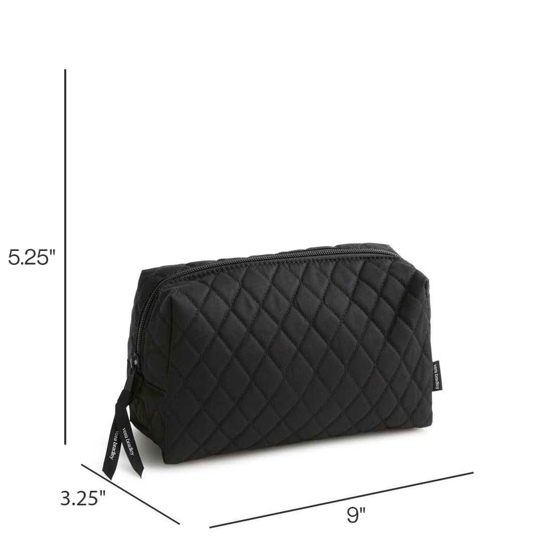 Vera Bradley Damska nylonowa duża kosmetyczka, Bezksiężycowa noc, Jeden rozmiar, Nylonowy duży kosmetyk