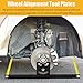 Ertuohg Wheel Alignment Tool Plates, Heavy Duty Toe Alignment Tool Plates, Car Alignment Tool Kit for Accurate Measurement and Quick Calibration, DIY Toe Alignment Tool for Car, Truck, SUV (Black)