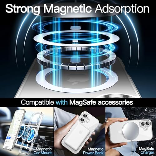 Image of SBMS Ultra-Hybrid Crystal Clear Back Case Cover for iPhone 17 | Shockproof Design | Hard Back Cover for iPhone 17 (PC & TPU, Magsafe Compatible, Clear)