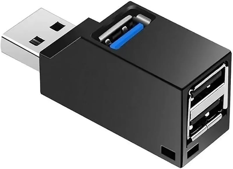 USB 3.0 Hub Splitter Extender Multiporta per Laptop PC, Adattatore USB 2.0/3.0 per Ricarica U Disk e Lettore di Schede