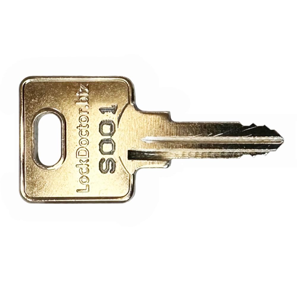 Lockdoctor.biz Silver Replacement Ojmar Office Furniture Keys (Range S001-S698) | S Series Key | Filing Cabinets, Desks, Pedestals, Lockers, Tambour Units, Cupboards & More | Key Number Required