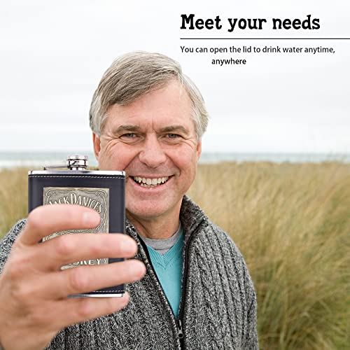 8 Oz Hip Flask Gift Set With Gifts Box, Hip Flasks For Liquor For Men With Funnel And 2 Cups, Stainless Steel Flasks Set For Outdoor Activities Wedding Party #TOP6