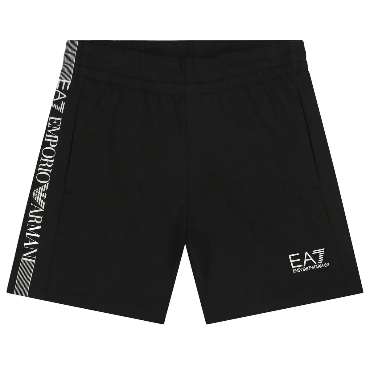 Emporio Armani EA7 Set con T-shirt e Pantaloncini Logo Series in jersey di cotone per Bambini e Ragazzi, 7B000267