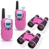 Anpro 2 stuks walkietalkieset met 2 stuks 5 x 30 verrekijkers, kinderen radioapparatuur 1-3 km bereik, 8 kanalen, 2-weg…