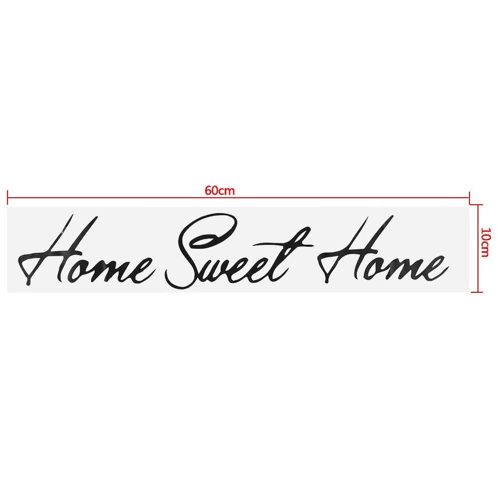Wall Quotes & Sayings Décor Decals, Stickers & Vinyl Art "Home Sweet Home" Vinyl Wall Decal - Removable Quote Art Sticker, High Quality Wall Quote Decal 1 thumbnail image