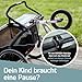 Borgen Clip - Kinder Fahrrad und Laufrad Halterung geeignet für Thule Chariot ab 2017-2023 Sport, Cross, Cab, Lite 2 bis 14 Zoll max. 10 kg - Fahrradhalter für Thule Fahrradträger