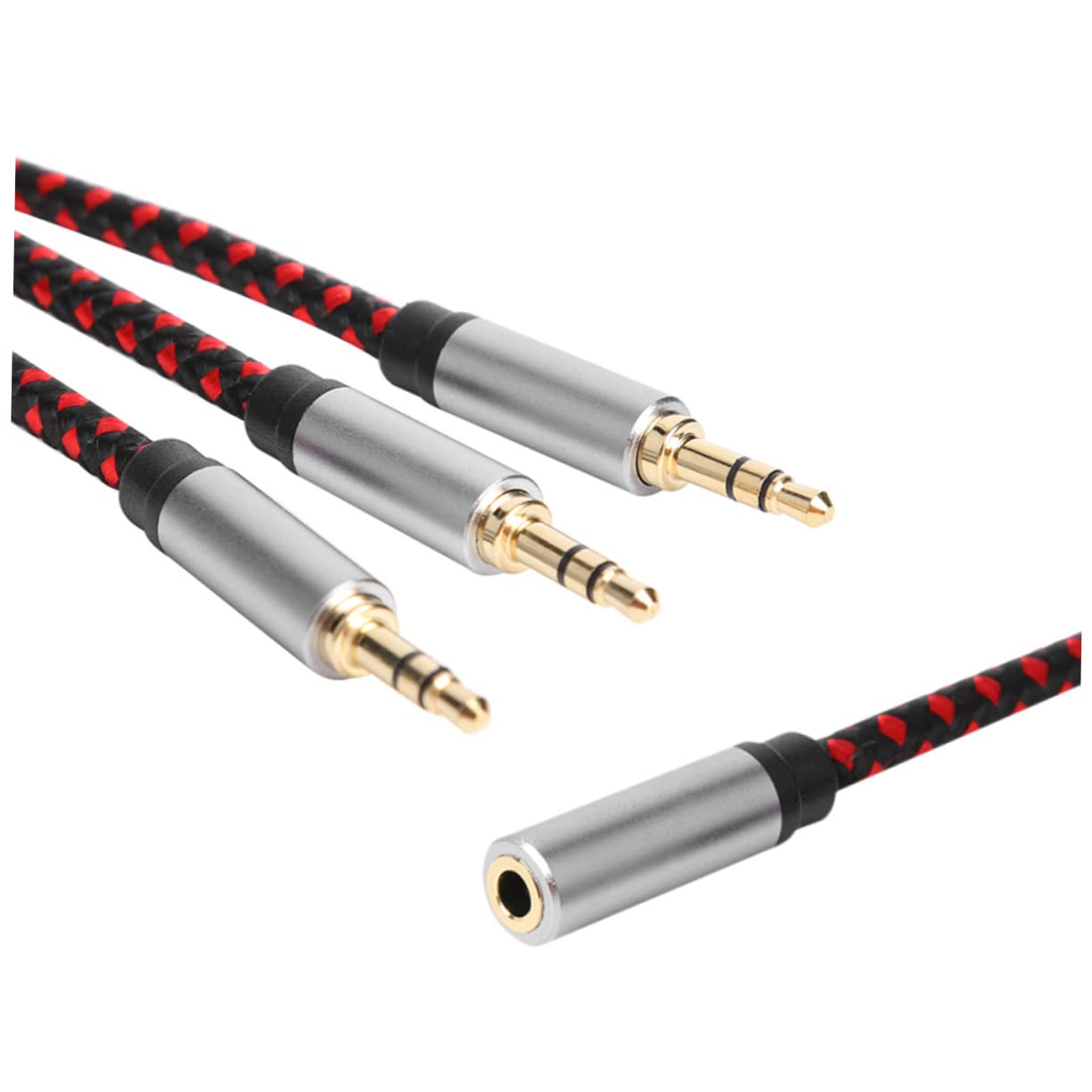 DOITOOL 3stücke Audio Kabel Splitter Hochwertige Verbindung Für Mikrofon Und Lautsprecher Kompatibilität Für Smartphones Tablets Und Langlebiges Mit Vergoldeten Anschlüssen