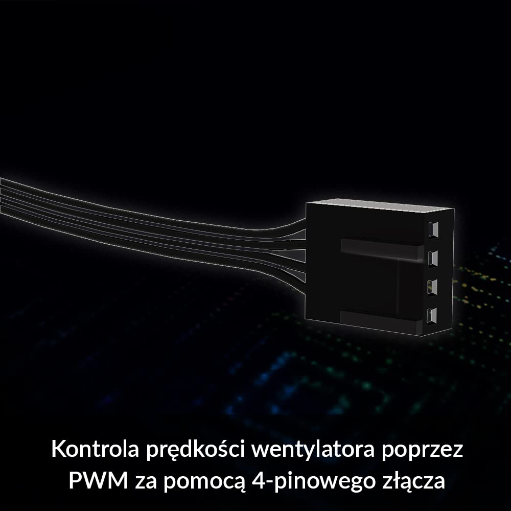 ARCTIC BioniX P120 A-RGB (3 Pack, incl. A-RGB Controller) - 120 mm Pressure-Optimised Fan with A-RGB, PWM, Cooler, Fluid Dynamic Bearing, 400-2300 RPM - Black