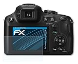 atFoliX Schutzfolie kompatibel mit Panasonic Lumix DMC-FZ72 Folie, ultraklare FX Displayschutzfolie (3X)