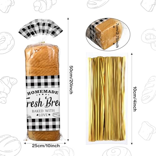Bolsas de pan de plástico de Navidad para tus recetas caseras festivas 3