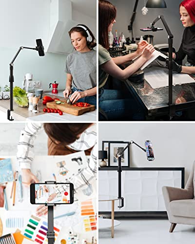 image for Viozon Tablet Phone Overhead Stand, Height & 360 Degree Angle Adjustab