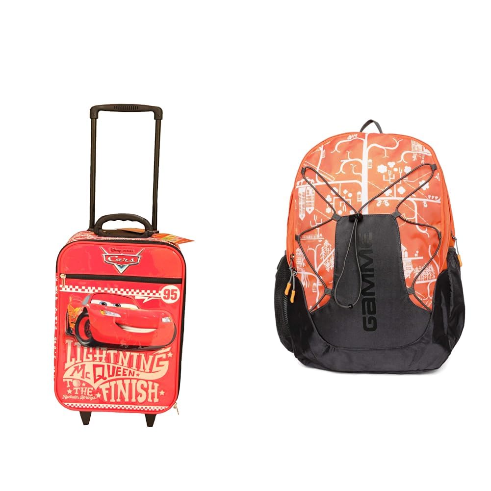 gamme Car Polyster 45 cms RED Softsided Cabin Luggage(GD16RGT024) + QUBITO 41 Ltrs, Backback for Boys, Backpack with Rain Cover, Backpack, Backpacks for Men-picture-35