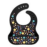 Simple Modern Silicone Bib for Babies, Toddlers | Lightweight and Durable Baby Bibs for Eating with Food Catcher Pocket | Soft Silicone with Adjustable Fit | Bennett Collection | Solar System
