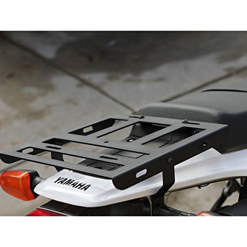 Cargo Rack Luggage Carrier Utility Rear Tail Holder Black Powdercoat fits: 87-16 Yamaha TW200 - Immix Racing - 100-002-black - Thumbnail 4