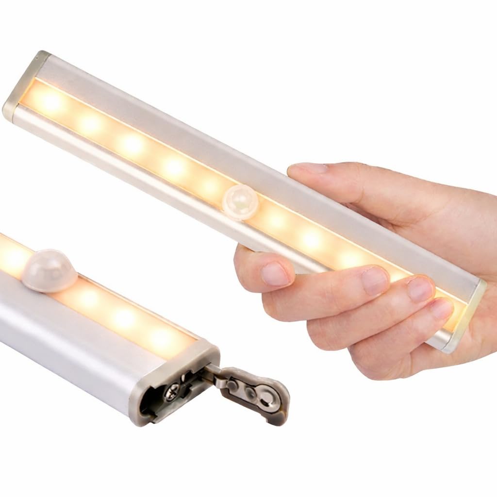Amazon.co.jp: A517 センサーライト 電球色 1個 人感センサー LED 電池