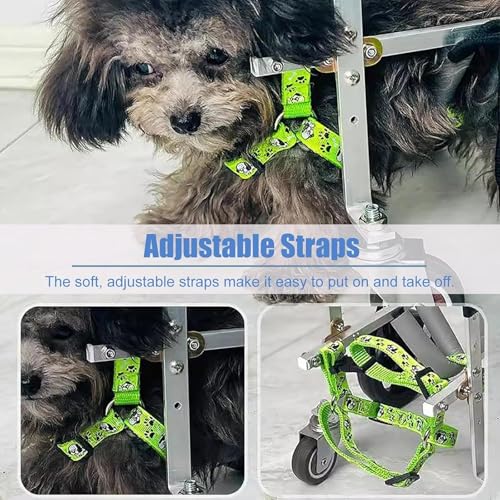 Silla de ruedas para perros ajustable, carrito de soporte completo para patas traseras 3