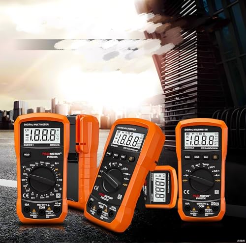 PEAKMETER Digital Multimeter PM8233A PM8233B PM8233D PM8233D+/E AC DC Ampmeter Voltmeter Tester DC Current Resistor Continuity diode Test Data Hold Handheld Pocket Size 2000 Counts(PM8233B)