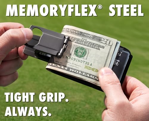 Munich Gunmetal Gray MoneyClamp® with Leather Wallet, The Only Money Clip that Never Loses Its Grip, Forever Warranty4