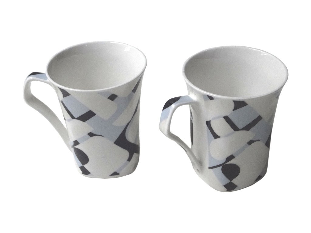 UPC Blossam977 Bone China White Milk Mug, Set of 2, 250ml Amazon.in Home & Kitchen